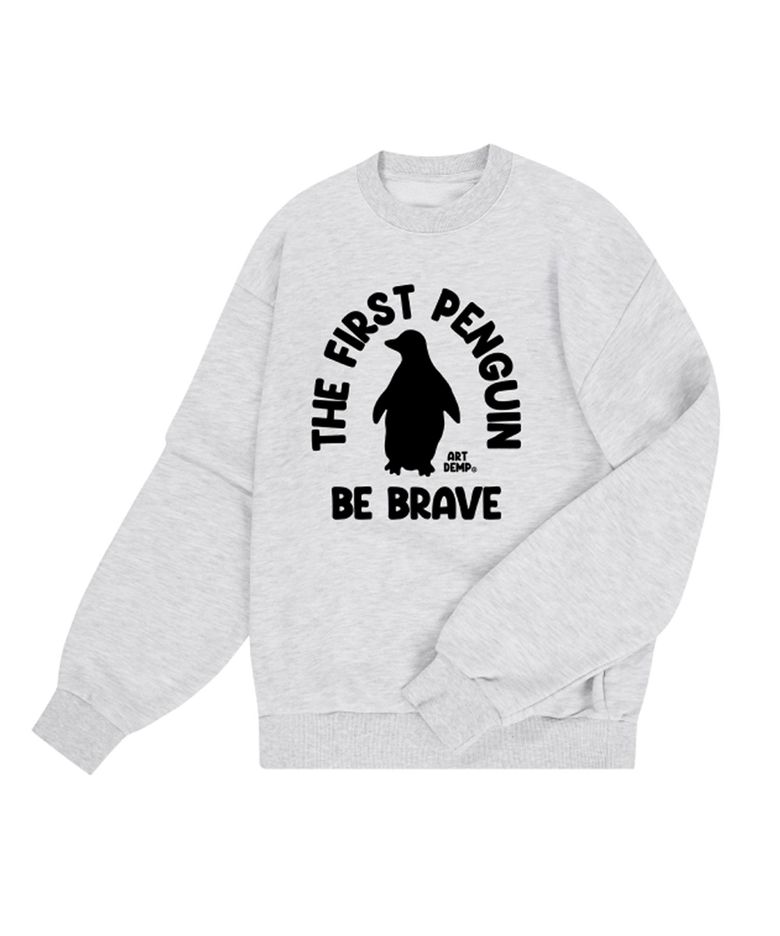 아트템프 기모 맨투맨 PENGUIN  SWEATSHIRTS (MELANGE)