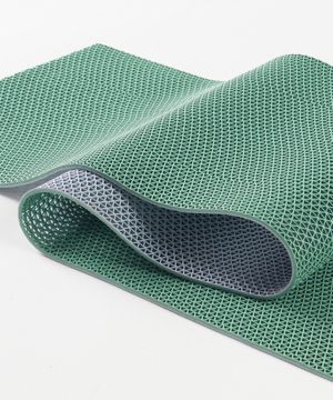 프리컷 양면 현관매트 그린그레이