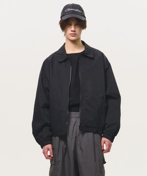 시그니처 나일론  오버핏 블루종 2WAY[블랙]