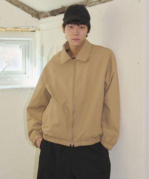 시그니처 나일론  오버핏 블루종 2WAY[[베이지]