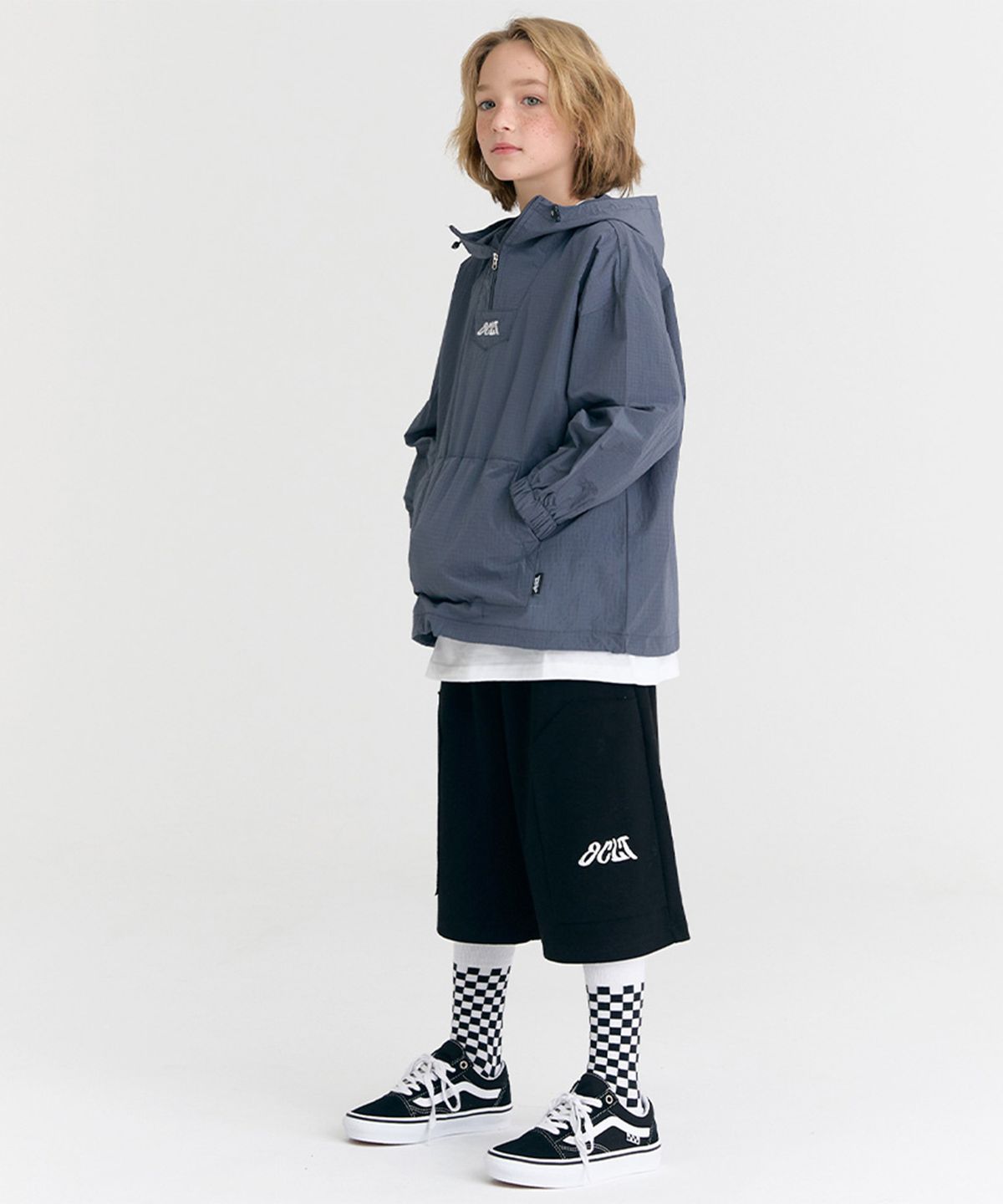오실롯 주니어(OCELOT JUNIOR) [SET] F18  아노락 데일리 버뮤다 셋업 (그레이/블랙)
