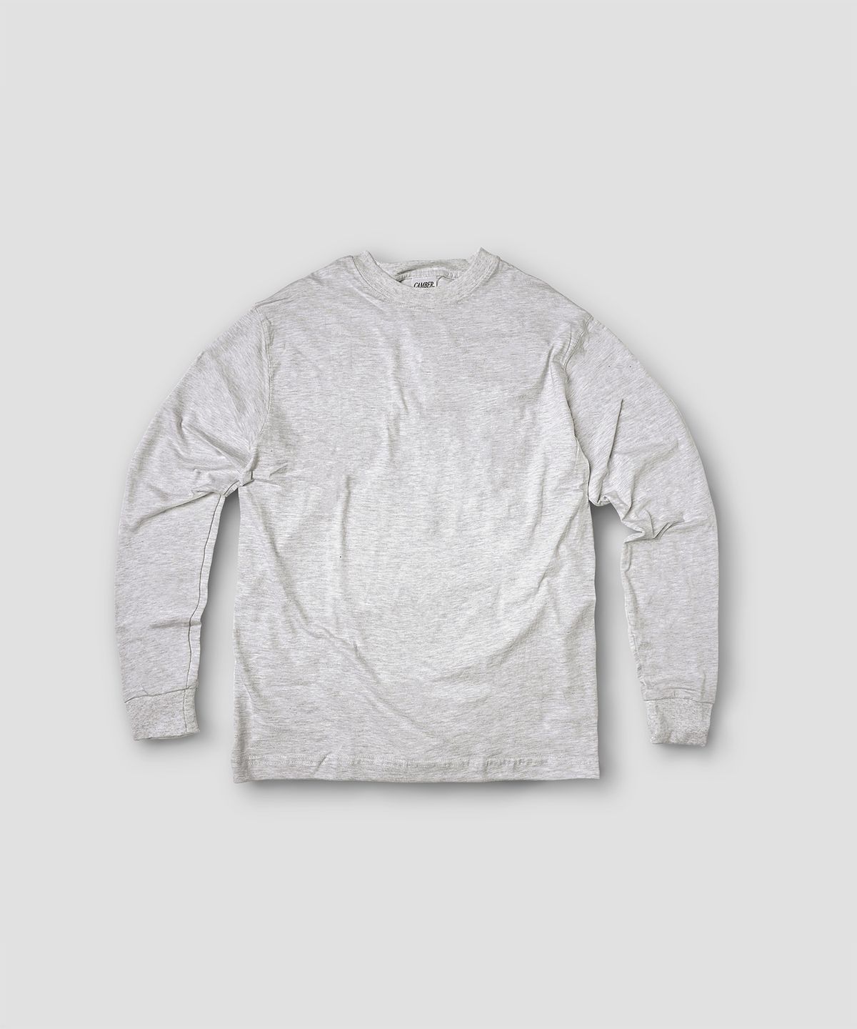 캠버 스포츠웨어(CAMBER SPORTSWEAR) 파이니스트 롱슬리브 티셔츠, 헤더그레이