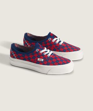 프리미엄 어센틱 44 EK - (펑크체크) 레드:블루 / VN000EJCRDB1