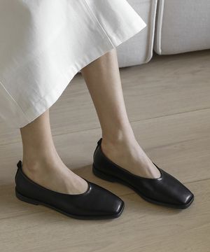 아레사 스퀘어 플랫슈즈 (1cm)