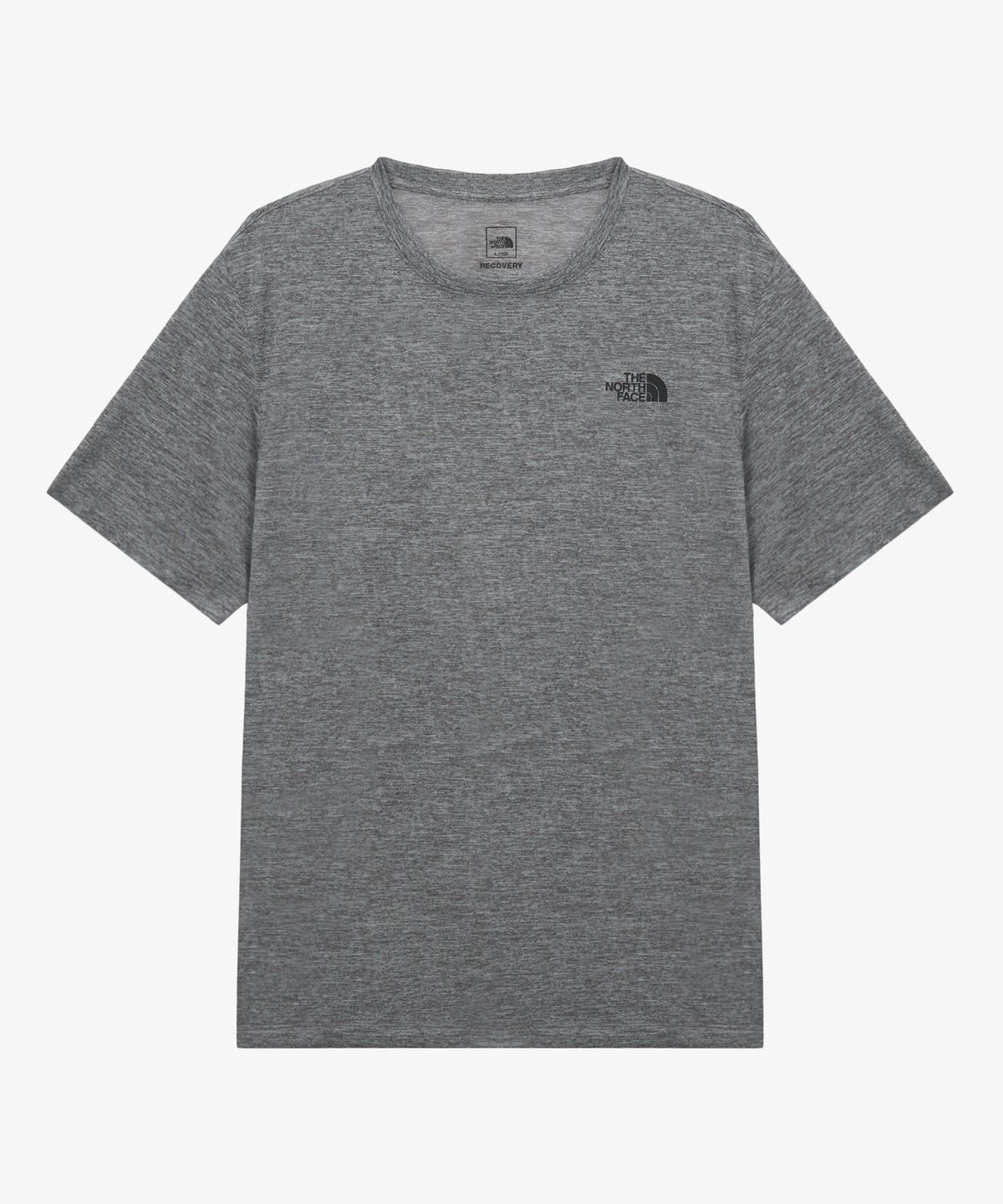 노스페이스(THE NORTH FACE) NT7US58A 남성 리커버리 멜란지 반팔 티 MELANGE GREY