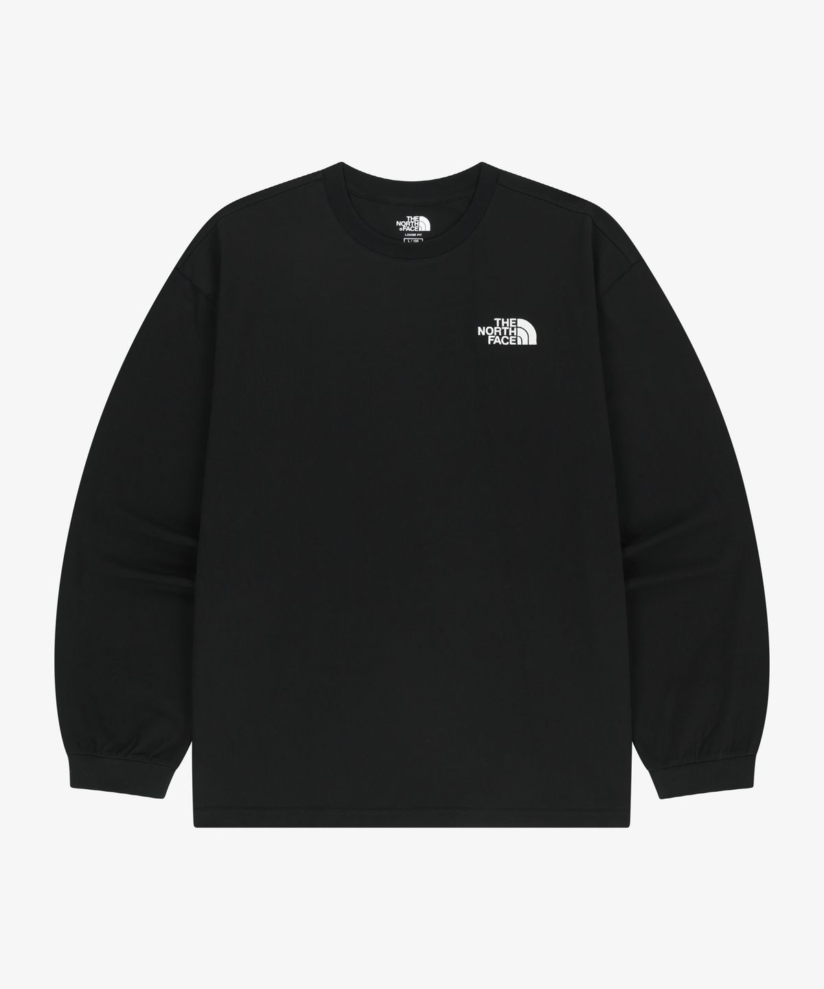 노스페이스(THE NORTH FACE) NT7TS02J 화이트라벨 에센셜 긴팔 티 BLACK