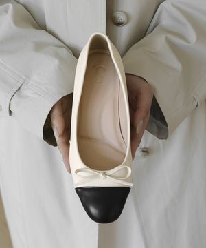 레노아 라운드 리본 펌프스힐 (5cm)