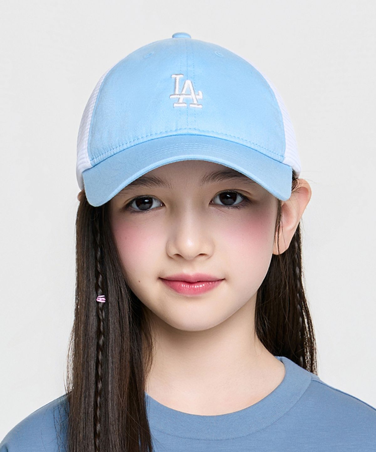 엠엘비 키즈(MLB KIDS) 루키 메쉬캡 LA (L.Blue)