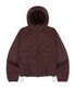 W TAG HIGH NECK HOODIE WINDBREAKER - BURGUNDY