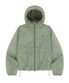 W TAG HIGH NECK HOODIE WINDBREAKER - LIGHT KHAKI