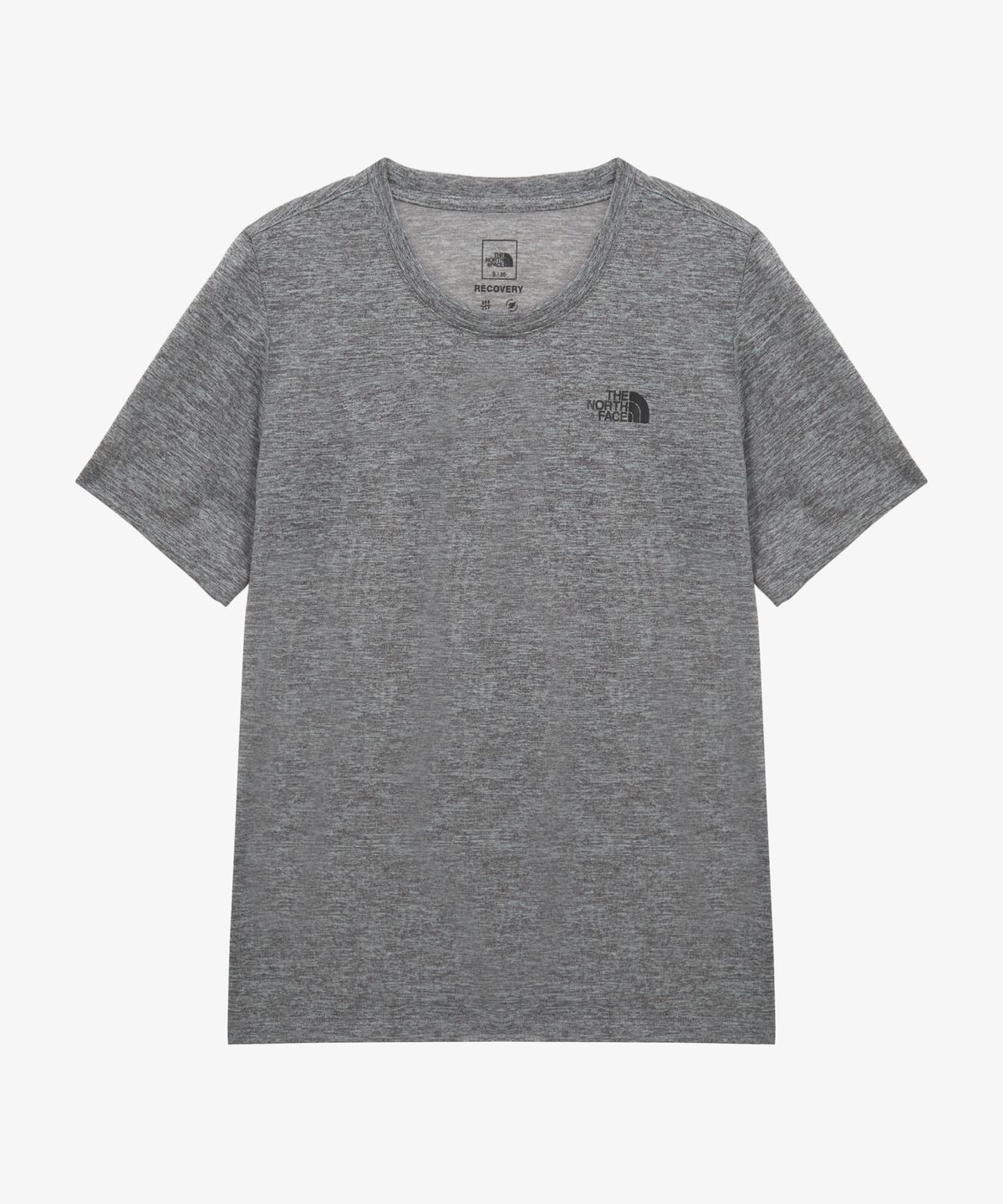 노스페이스(THE NORTH FACE) NT7US38A 여성 리커버리 멜란지 반팔 티 MELANGE GREY