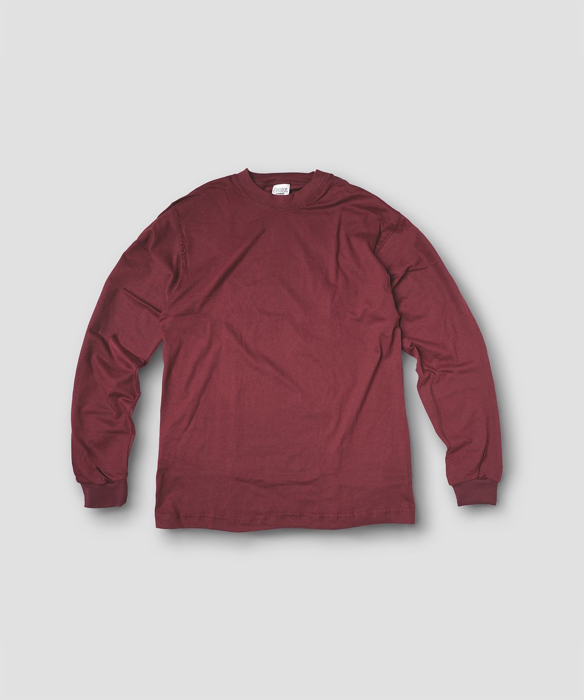 캠버 스포츠웨어(CAMBER SPORTSWEAR) 파이니스트 롱슬리브 티셔츠, 버건디