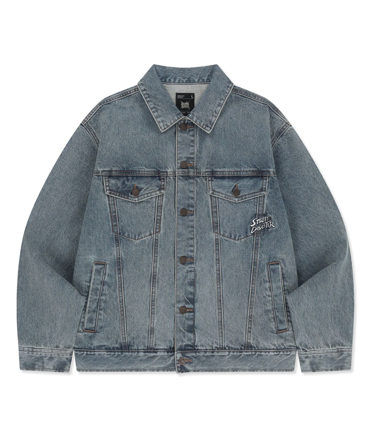 브라운브레스(BROWNBREATH) DENIM TRUCKER JACKET - BLUE