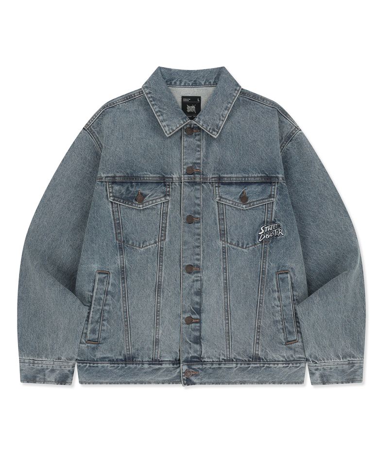 DENIM TRUCKER JACKET - BLUE