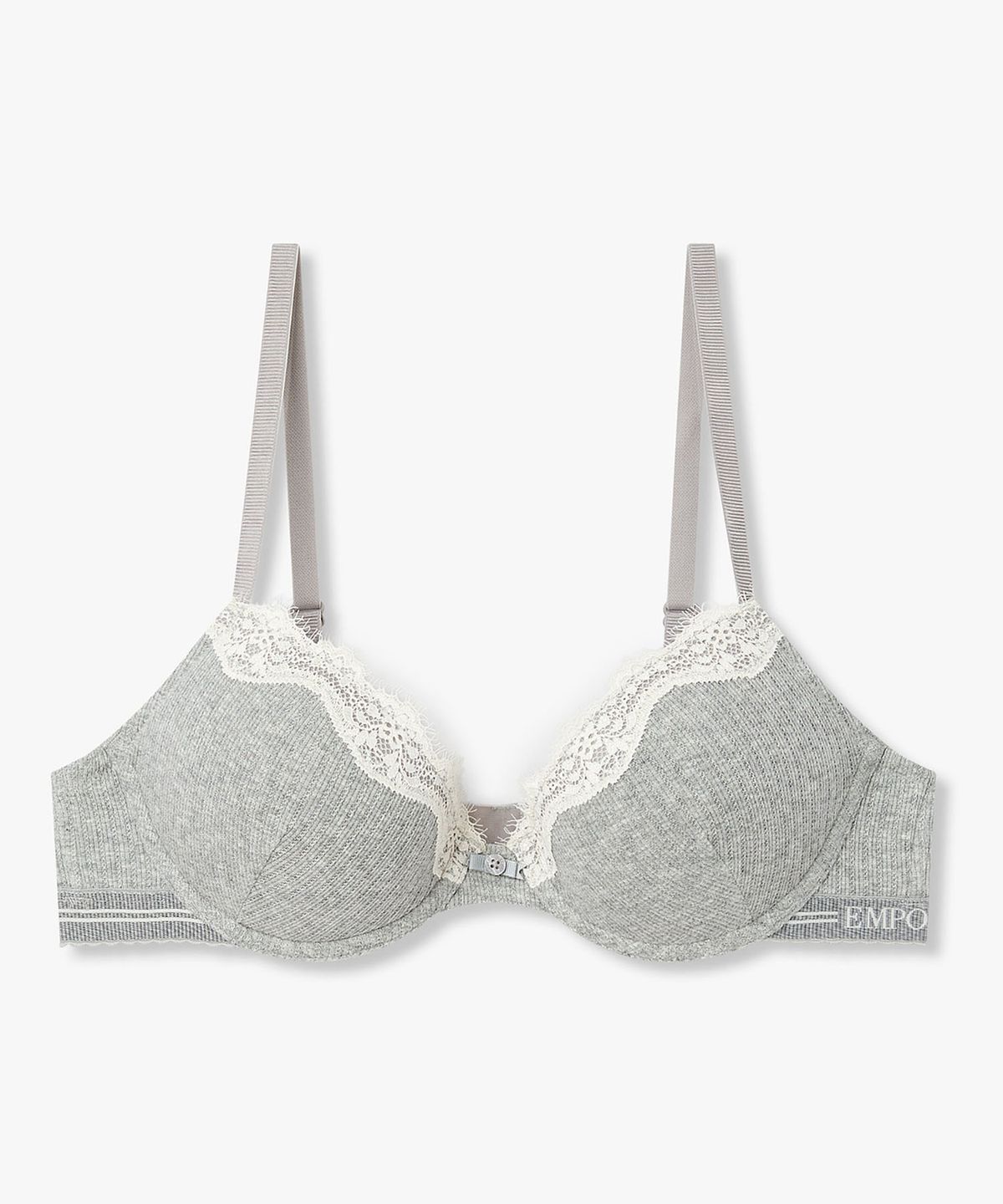 엠포리오 아르마니 언더웨어(EMPORIO ARMANI UNDERWEAR) 여성 니티드 내추럴 푸쉬업 브라_멜란지 그레이_0826185514