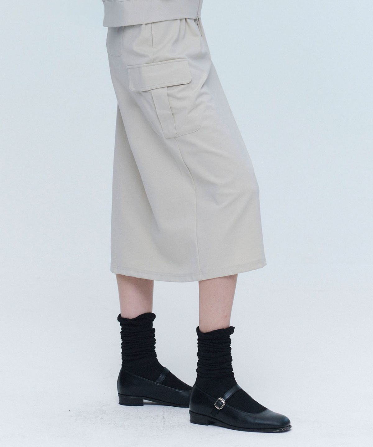 아웃도어 프로덕츠(OUTDOOR PRODUCTS) 여성 카고 스웻 스커트 (베이지)