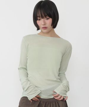 하우스 에센셜 롱슬리브 [라이트 그린]
