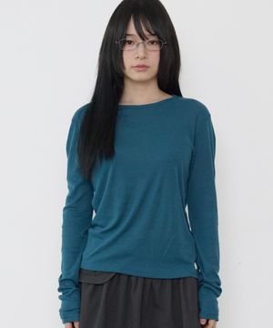 하우스 에센셜 롱슬리브 [블루 그린]