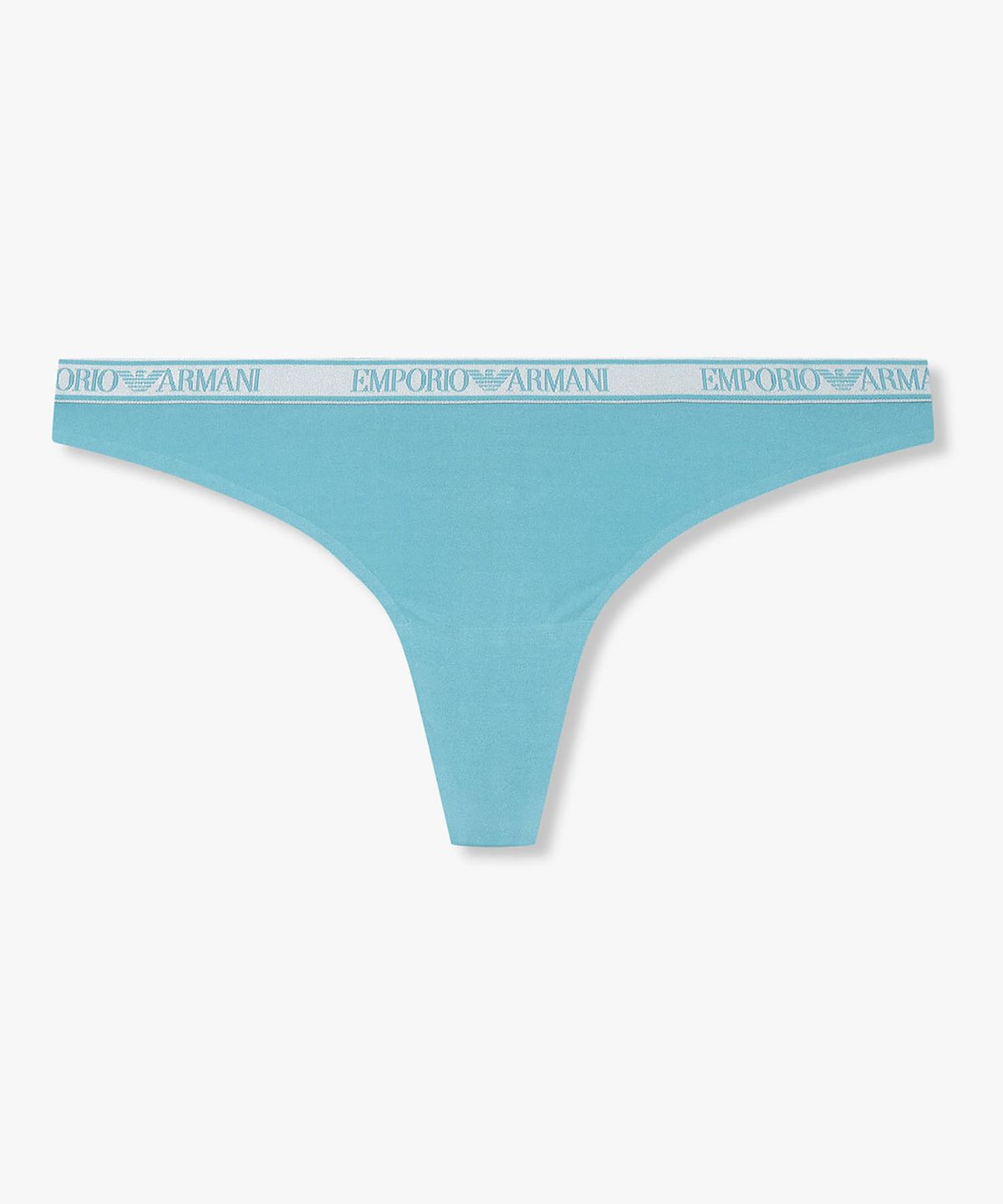 엠포리오 아르마니 언더웨어(EMPORIO ARMANI UNDERWEAR) 여성 글로시 나일론 티팬티_터콰이즈_0826110510