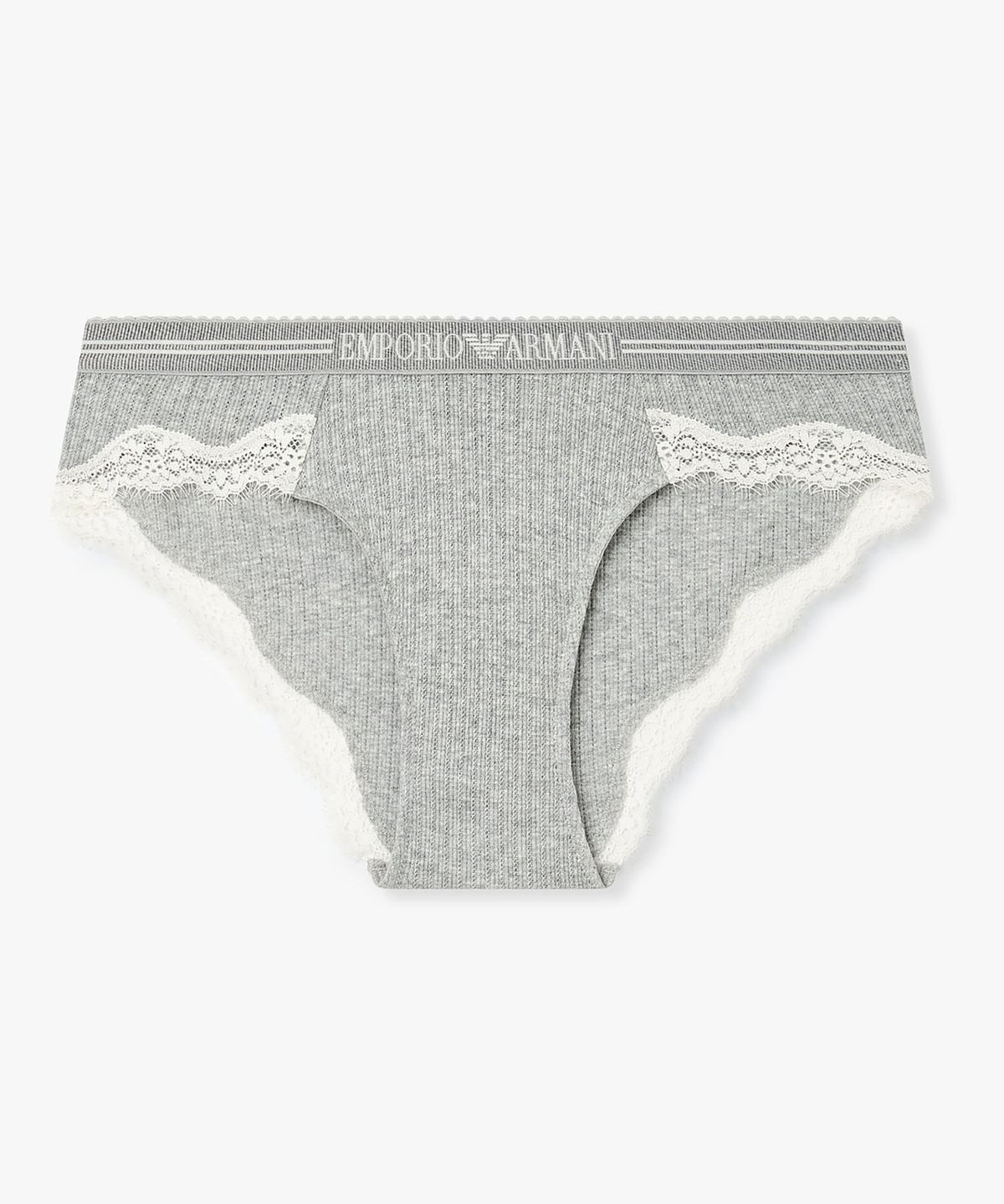 엠포리오 아르마니 언더웨어(EMPORIO ARMANI UNDERWEAR) 여성 니티드 로고 밴딩 브리프_멜란지 그레이_0826111506