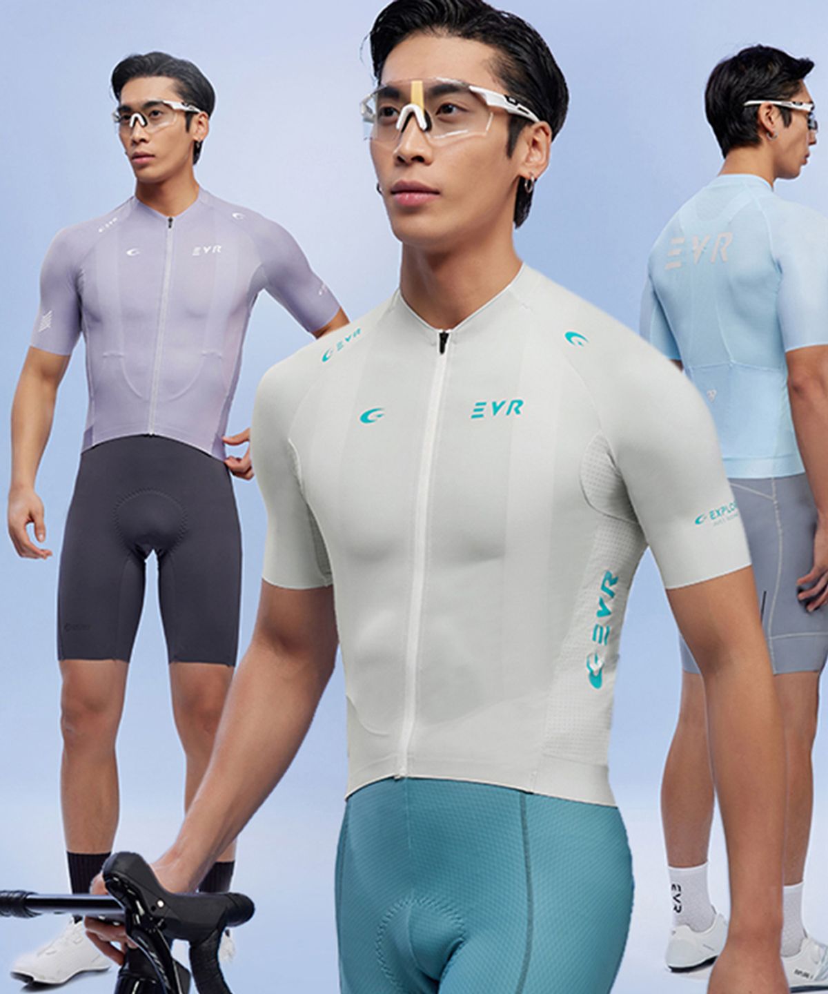 이브이알(EVR) EXPLORE 반팔져지 자전거의류 KX2512 (남성용)