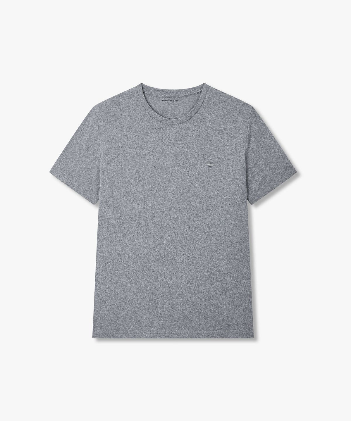 엠포리오 아르마니 언더웨어(EMPORIO ARMANI UNDERWEAR) 남성 숏 슬리브 크루넥 라운지 티셔츠_멜란지 그레이_0816134034