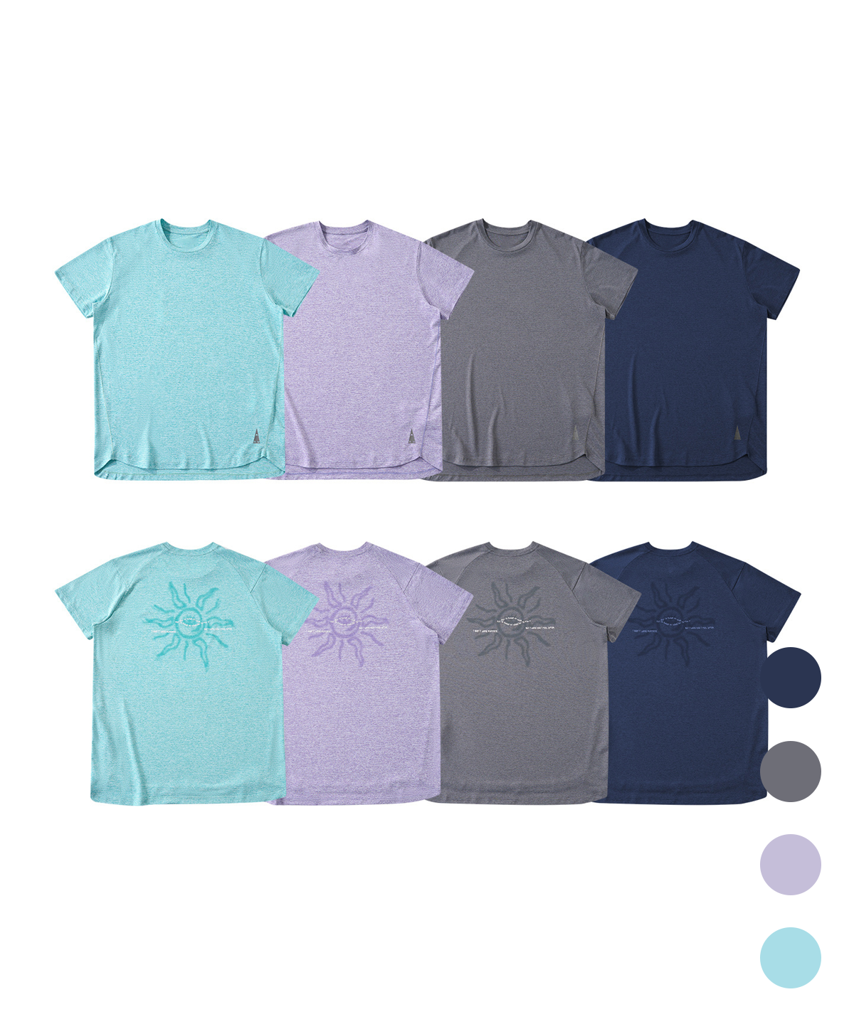 버튼서울(BUTTON SEOUL) 에어라이트 선 그래픽 퍼포먼스 숏슬리브(4 COLORS)