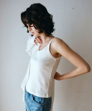 솔리드 슬리브리스_화이트