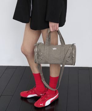 Canvas Drum Bag_Beige Grey