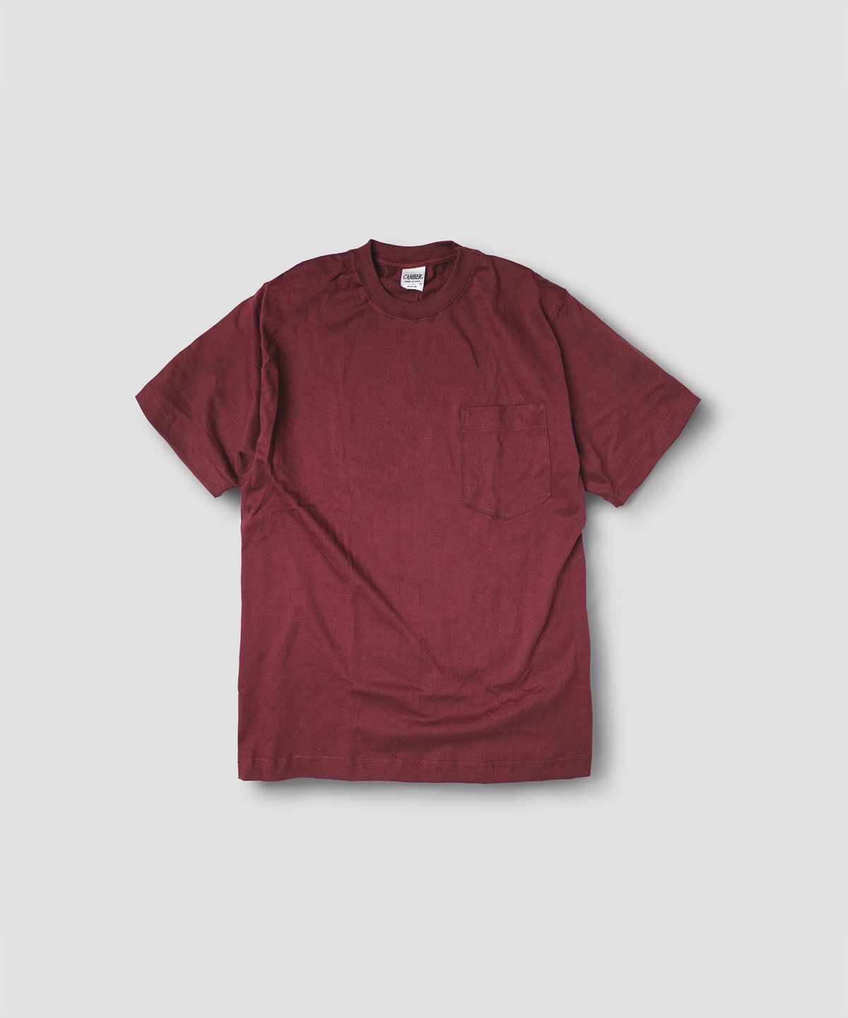 캠버 스포츠웨어(CAMBER SPORTSWEAR) 맥스웨이트 포켓 티셔츠, 버건디