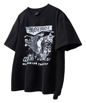 스크림 피그먼트 오버핏 반팔티셔츠 블랙