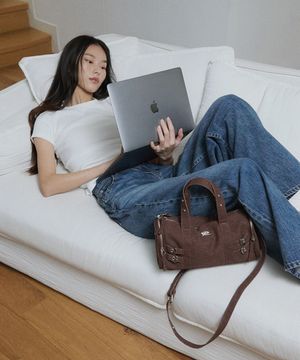 Canvas Drum Bag_Red Brown