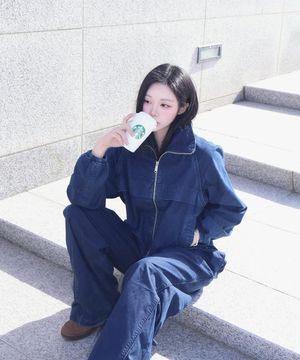 여성 데님 나일론 자켓 47F783G WWK