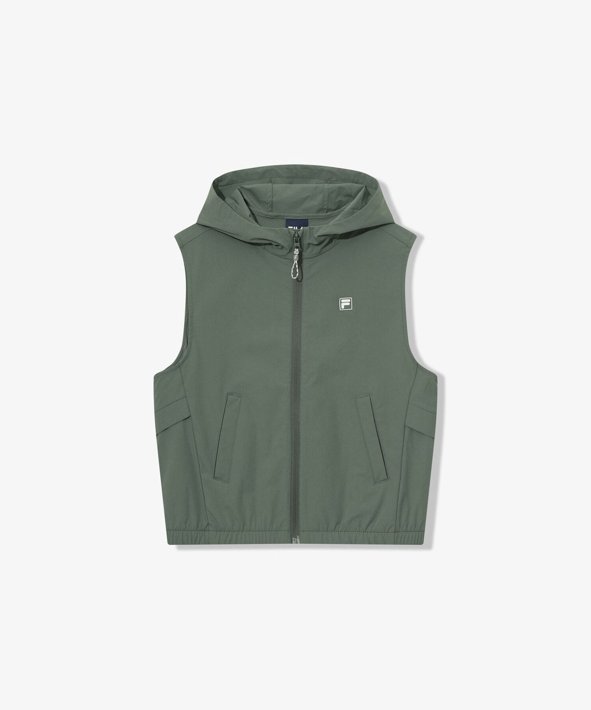 휠라 키즈(FILA KIDS) 간절기 우븐 후드 조끼