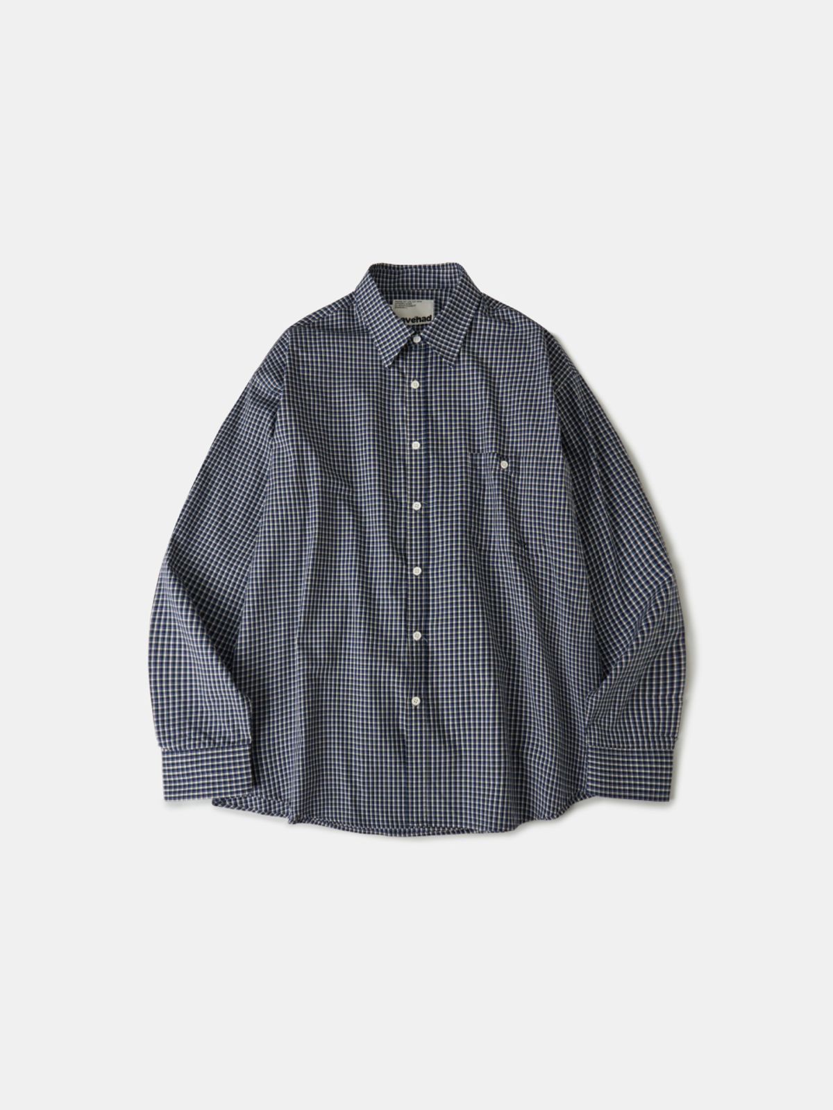 해브해드(HAVEHAD) 데일리 클래식 체크 셔츠 (체크 네이비)
