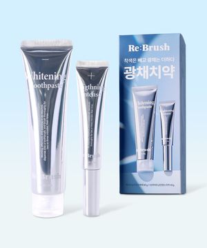 광채 미백치약 키트 (치아미백제+인텐스치약) 120g