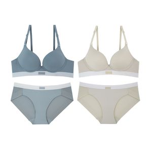 힐링데이 컴포트 노와이어 브라팬티 세트 2Colors