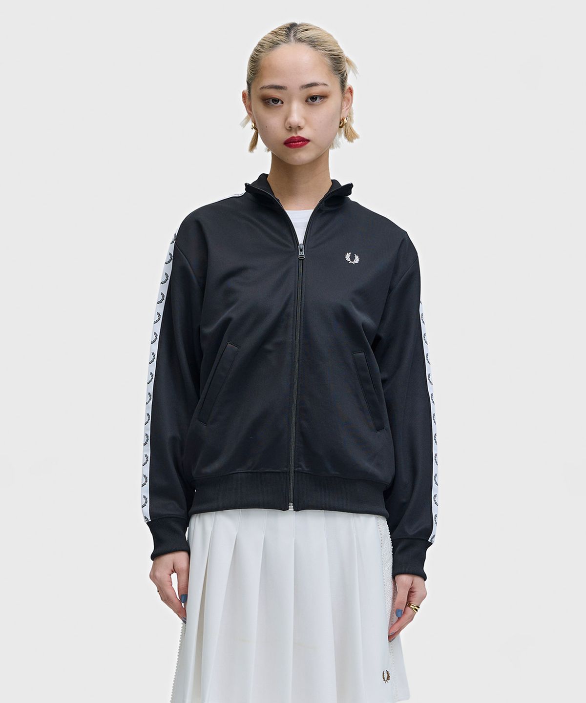 프레드페리(FRED PERRY) [womens] 테잎 트랙 재킷 - 블랙 AFPF2611106-102