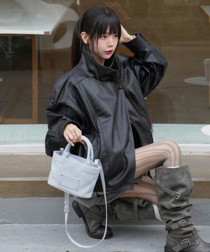 Stud Patch Macaroon Bag_Sky Blue