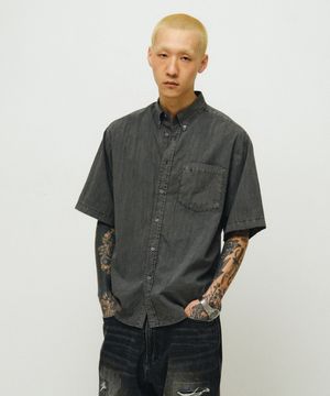 [엔도어 X 후디진호] Vintage 1/2 shirt (vtg gray)