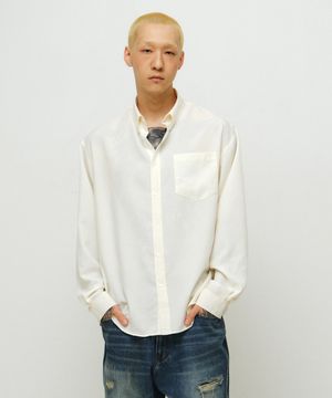 [엔도어 X 후디진호] Muted stripe shirt (ecru)