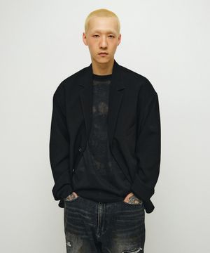 Relaxed oversized jacket (black)