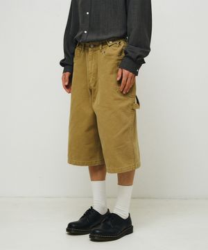 Washed Utility Bermuda Pants (beige)