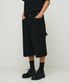 Washed Utility Bermuda Pants (black)