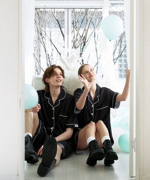 [2PACK] 나잇트윙클 클린핏 반팔 커플 잠옷세트