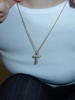 3D CROSS NECKLACE