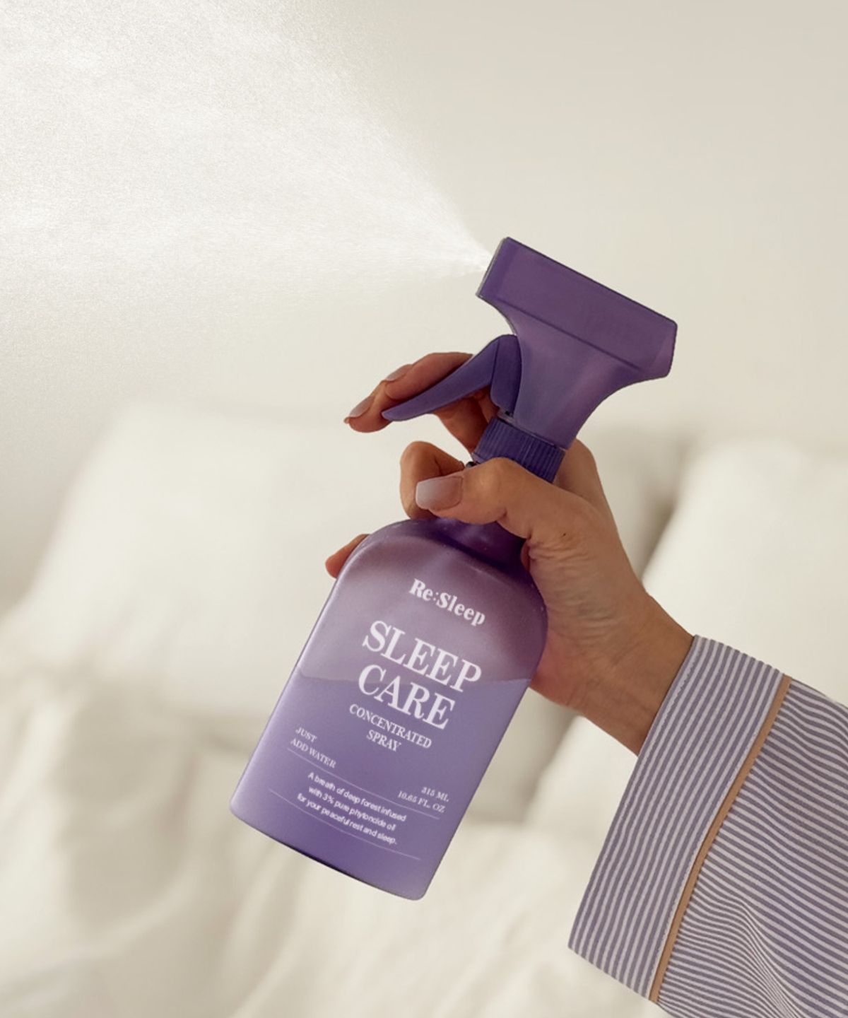 리슬립(RESLEEP) 슬립케어 피톤치드 농축 스프레이 앰플형 315ml (섬유탈취제)(리뉴얼)