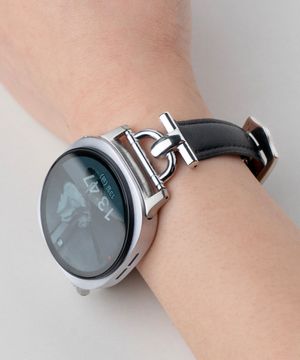 갤럭시워치 8/7/6/5/4 클래식 FE 호환 슬림레더 가죽스트랩