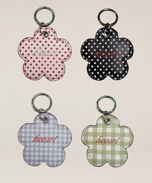 히어리 플라워 레더 키링 (4color)