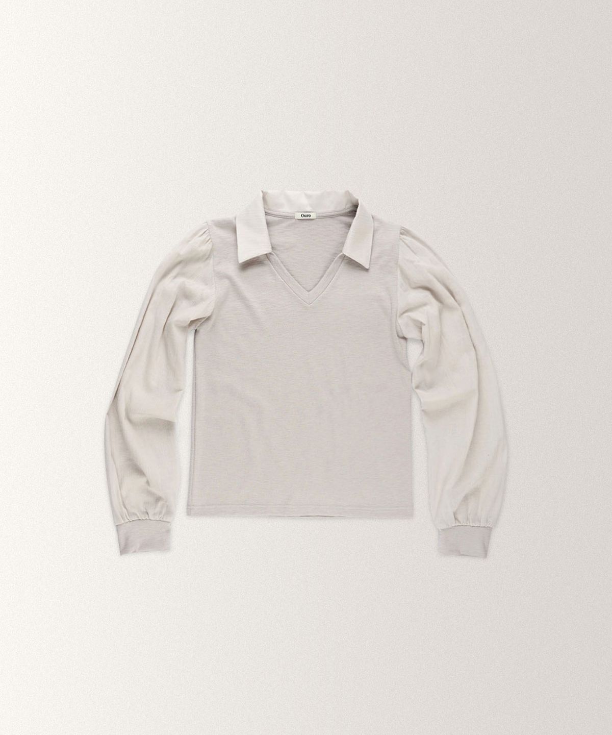 아우로(OURO) JERSEY SHIRTS TOP [ GRAY ]